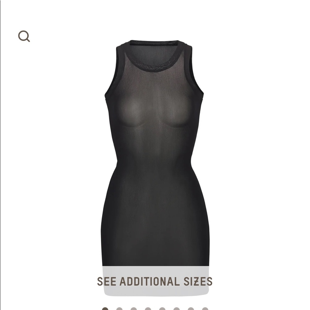 Skims High neck summer mesh tank dress Small BNWT